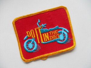 ビンテージ DO IT IN THE DIRT ダート バイク ジョーク 下ネタ ワッペン/ 刺繍 ステッカー 車 自動車 カスタム アメカジ 海外 ② 04