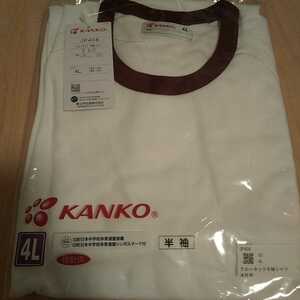  new goods *4L* can ko- brand .. school ound-necked short sleeves gym uniform ( man and woman use ) dark red 