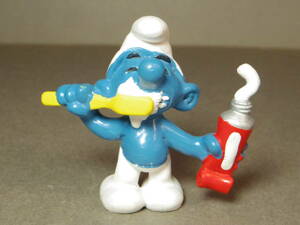 Smurf スマーフ PVCフィギュア 歯磨き 20064 歯ブラシ ハミガキ