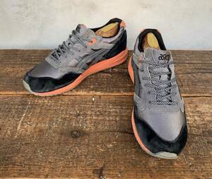 ★ASICS★GELSAGA★アシックス★スニーカー★シューズ★くつ★H137K★グレー★オレンジ★メンズ★紳士★サイズ★26.5cm★