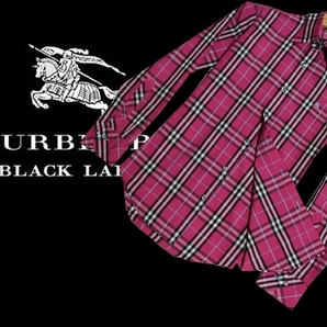 ほぼ新品同様★BURBERRY BLACK LABEL　フルチェックシャツ　サイズ１