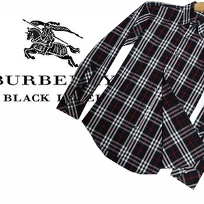 美品★BURBERRY BLACK LABEL　フルチェックシャツ　希少サイズ１