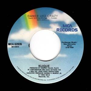 DISCO FUNK.BOOGIE.SOUL.45 / Klique / Dance Like Crazy / MURO / KOCO / NORI / 7インチ 