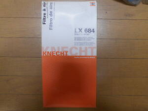 #46【未使用品】　KNECHT　クネヒト　エアフィルター　エアエレメント　LX684