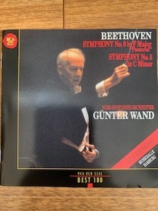 ベートーヴェン交響曲第5番＆第6番　ヴァント指揮、第9番　ヨッフム指揮２ＣＤ　4ＣＤ落札で特典有　ヴァントの田園は同曲ベスト演奏の一つ