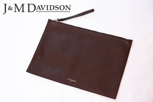 J&M Davidson leather clutch bag original leather J and M Davidson unisex document case document bag 