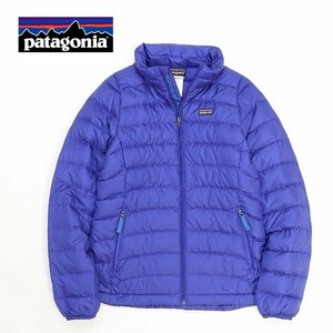 【T263】◆patagonia/パタゴニア 68231FA Down Sweater ダウン セーター ジャケット ブルー系 GIRL'S L(12) キッズ