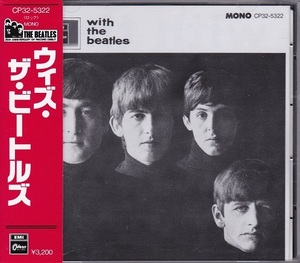 ■CD★ビートルズ/ウィズ・ザ・ビートルズ★THE BEATLES★初期赤帯★税表記無★国内盤・帯付■