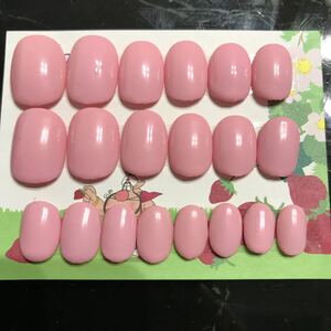 ジェルネイルチップ ピンク ベリーショート