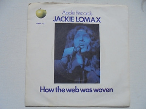 Appleシングルレコード JACKIE LOMAX『 How the web was woven 』 UK盤 Apple 23 PS付き美品