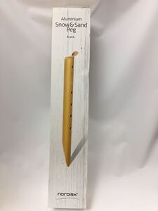 ノルディスク Nordisk Snow and Sand Peg アルミニウム 新品 ペグ 6本セット 浜辺 雪