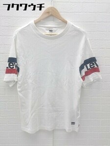 ◇ Levi's リーバイス プリント 半袖 Tシャツ カットソー サイズS ホワイト レッド ネイビー メンズ
