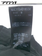 ◇ nano universe ナノ ユニバース 長袖 ノーカラー シャツ サイズM ブラック メンズ_画像4