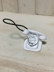 y077* former times missed retro telephone. * doll house for miniature telephone white telephone Doll House Blythe Barbie Blythe silver nia