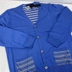 Marc by Marc Jacobs/マークジェイコブス シルク/コットン/カシミア 長袖カーディガン ブルー/S M4001132/参考上代\30,800