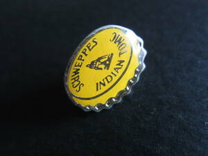 Schweppes■シュウェップス■INDIAN TONIC■黄色い王冠■トニックウォーター■シュエップス■ピンバッチ■ピンズ■フランス