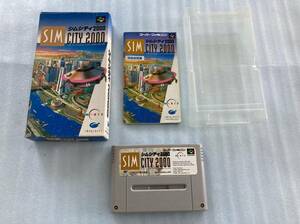 21-0219-04　スーパーファミコン　シムシティ2000　SIM CITY2000　セーブOK!動作品　SFC　スーファミ