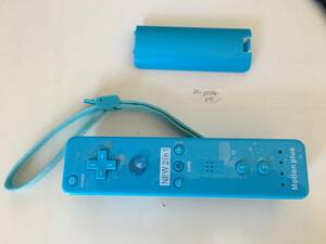 2021-0224-09　Wii　リモコンプラスタイプ　水色　互換動作品