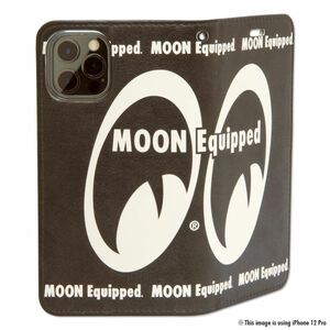 MOON Equipped iPhone 12, 12 Pro フリップケース [MQG183-12P]　MOONEYES　ムーンアイズ