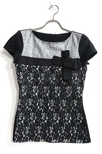 [ used ]PAULE KA paul (pole) ka tops lady's S size lace bra k beautiful goods short sleeves 