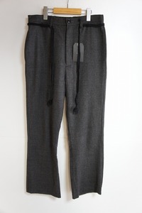 18AW bukht ブフト EASY TROUSERS グレンチェック イージー トラウザーズ パンツ BV-95811 3(L) 濃灰 チャコール 219L