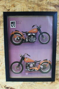27送料込み1980年U.S.A. '70s　'80s　 U.S.A. ビンテージ '80s 洋書雑誌広告 額装品 Harley Davidson ハーレーダビッドソン ( A4サイズ )