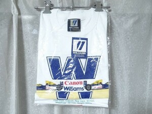 希少 非売品 ビンテージ Canon Williams F-1 レーシング メカニック Tシャツ Fサイズ 旧車 街道レーサー レトロ 当時物