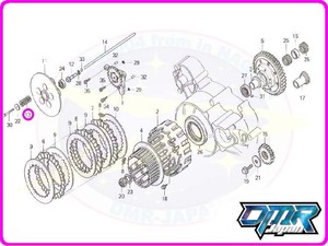 【新品】乾式用 クラッチスプリング 22401-KV3-840