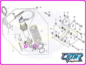 【新品】 オイルシール (リアサスペンション) NSR250R MC16 MC18 MC21 MC28