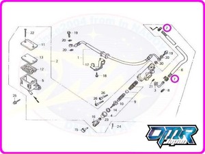 【新品】 クリップ（リアブレーキホース用） 43514-KS6-701