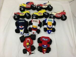 ★F1LAP レーシングバイク グランプリ F1 ぬいぐるみ 10個セット レトロ 当時物 非売品 SEGA セガ まとめて [AK]