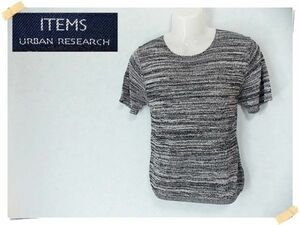 【URBAN RESEARCH】 美品 アーバンリサーチ ITEMS 半袖Tシャツ レーヨン88% サイズ38