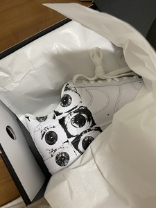 未使用 シュプリーム SUPREME コムデギャルソン comme des garcons AIR FORCE 1 27cm エアフォース1 スニーカー ホワイト×ブラック