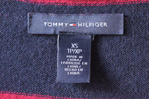 【送料無料】トミーヒルフィガー ボーダー カーディガン 薄手コットン レディースXS 紫色/紺色 TOMMY HILFIGER CI0053_画像6