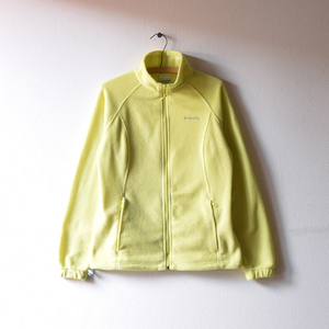 [ free shipping ] Colombia outdoor inner fleece jacket lemon yellow yellow color lady's L DD0066