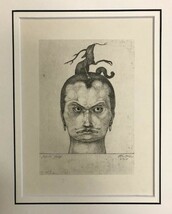 【特価】　≪　　パウル 　クレー 　　≫　　エッチング【銅版画】　　　HEAD OF MENACE　　　1945年　　　PAUL　KLEE_画像2