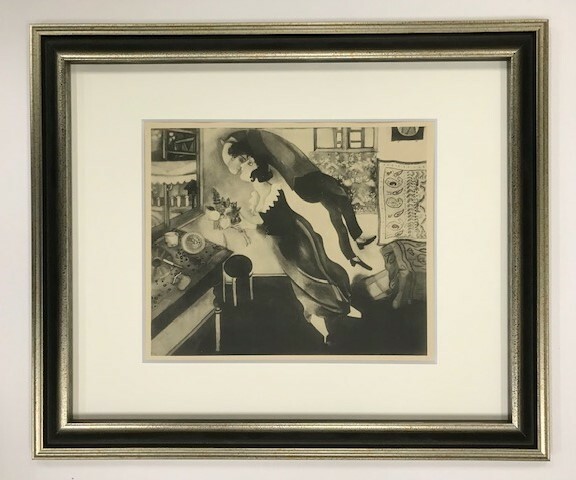 【特価】　≪　　マルク・シャガール　　≫　　コロタイプ版画　　L'ANNIVERSAIRE　　1928年　　MARC　CHAGALL
