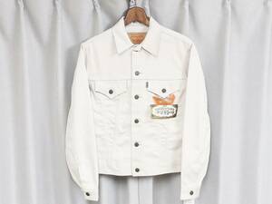 ◆希少デッドストック◆WHITE LEVI'S ホワイト リーバイス ピケジャケット 941B 36 BigE 復刻 日本製 トラッカー Gジャン カリフォルニアン