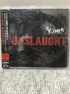 ANTHEM アンセム　貴重なシングルCD ONSLAUGHT盤質A 帯付き　難あり　ケースにヒビあり