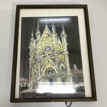 ★☆額縁 お城 建物 絵 中古品☆★_画像1