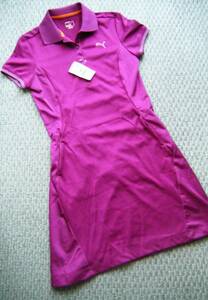 * tag attaching unused goods *PUMA Puma sport wear golf wear One-piece * purple series S size 