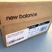 UK製 海外限定 NEW BALANCE M670BGW US8.5D 26.5cm バーガンディ×グレー×ゴールド 新品 スエード イギリス英国製 M1300ローコストモデル_画像8