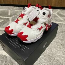 新品!箱タグ付き インスタポンプフューリー FV0418 ホワイト アクセントレッド リーボック insta pump fury 公式購入正規品_画像1