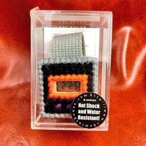 未使用 動作品 毛-SHOCK ニット時計 クロスステッチ 大図まこと