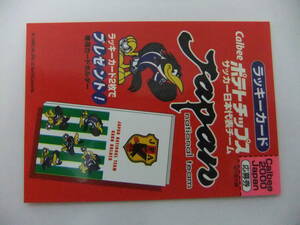 Ｂ１★ 2000年カルビーサッカー日本代表　ラッキーカード