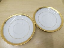 B00870★noritake ノリタケ GOLDRIDGE ゴールドリッジ セット / プレート 大皿 カップ＆ソーサー 6客 金彩 ヴィンテージ 洋食器_画像7