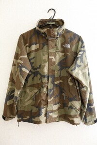 THE NORTH FACE ノースフェイス♪ジップアップ ナイロンジャケット マウンテンジャケット♪カモ 迷彩 Sサイズ