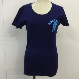 A BATHING APE XS アベイシングエイプ Tシャツ 半袖 エイプ プリントT T Shirt 紺 / ネイビー / 10037685