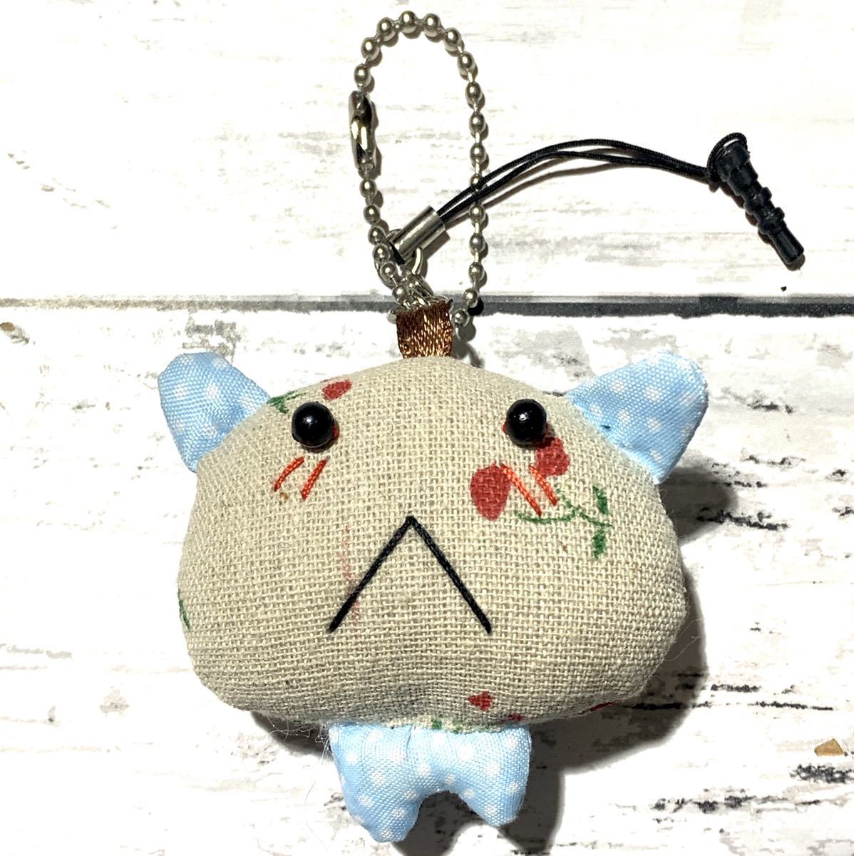 *送料無料*新品 ハンドメイド*ストラップ*アニマル*ぬいぐるみ*キャラクター*さくらんぼ*手芸*キーホルダー*D ST_N4, 雑貨, キーホルダー, ハンドメイド