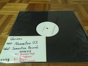 Various タイトル Nonnative 03 レーベル Semantica Records 